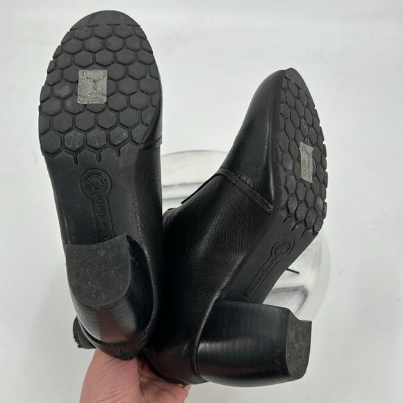 L’Amour Des Pieds black leather witchy lace up ankle boots - Picture 5 of 7